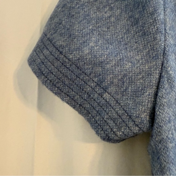 Banana Republic Italian Wool Flannel Sheath Dress Lined Blue NWT Size 14 - Picture 9 of 16